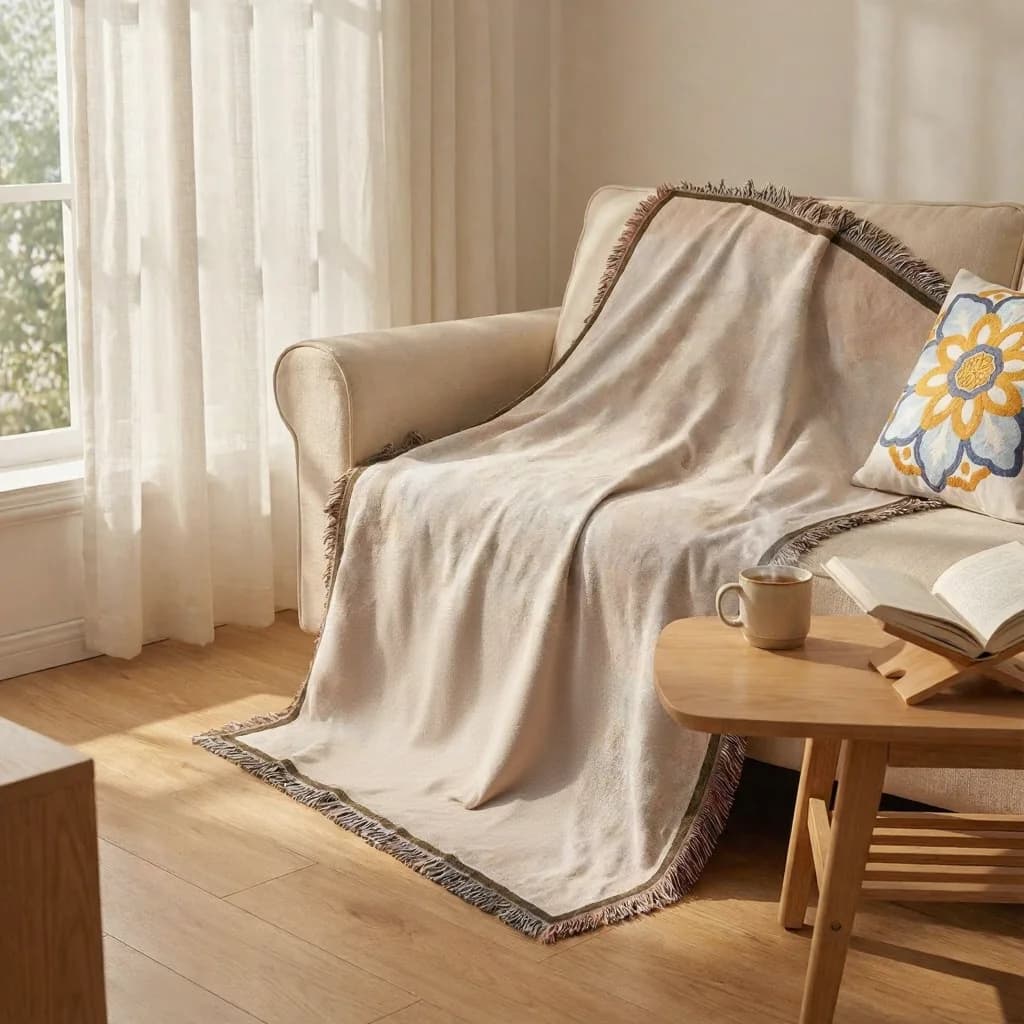 Thảm dệt hoa văn cho sofa, giường và trang trí tường
