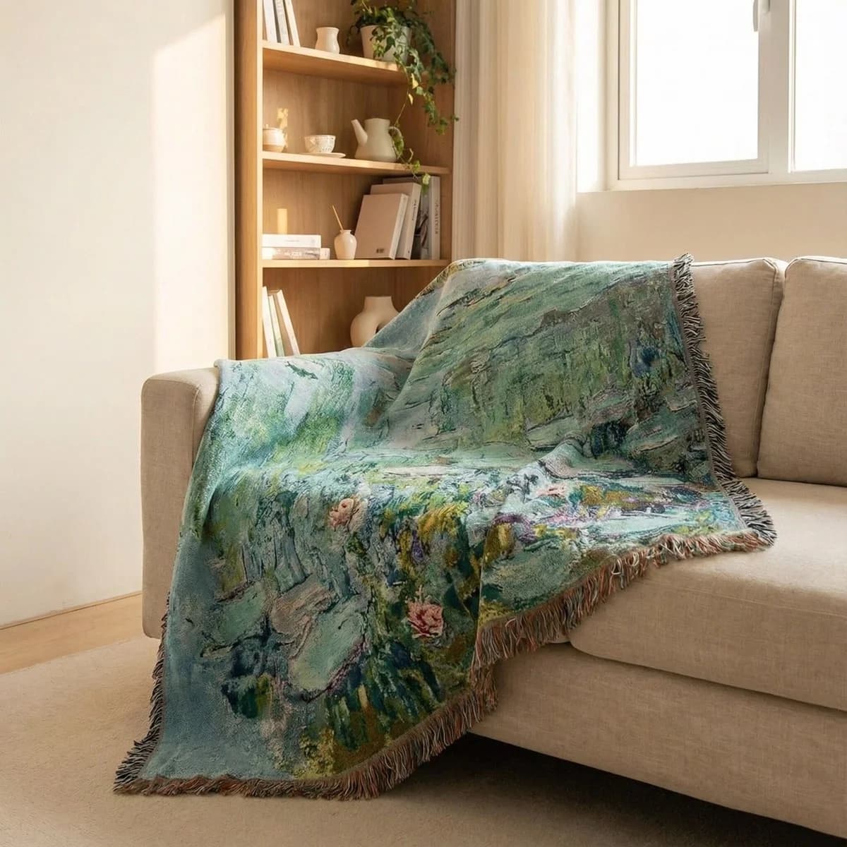 Thảm treo nghệ thuật Ấn tượng phủ sofa trang trí tường