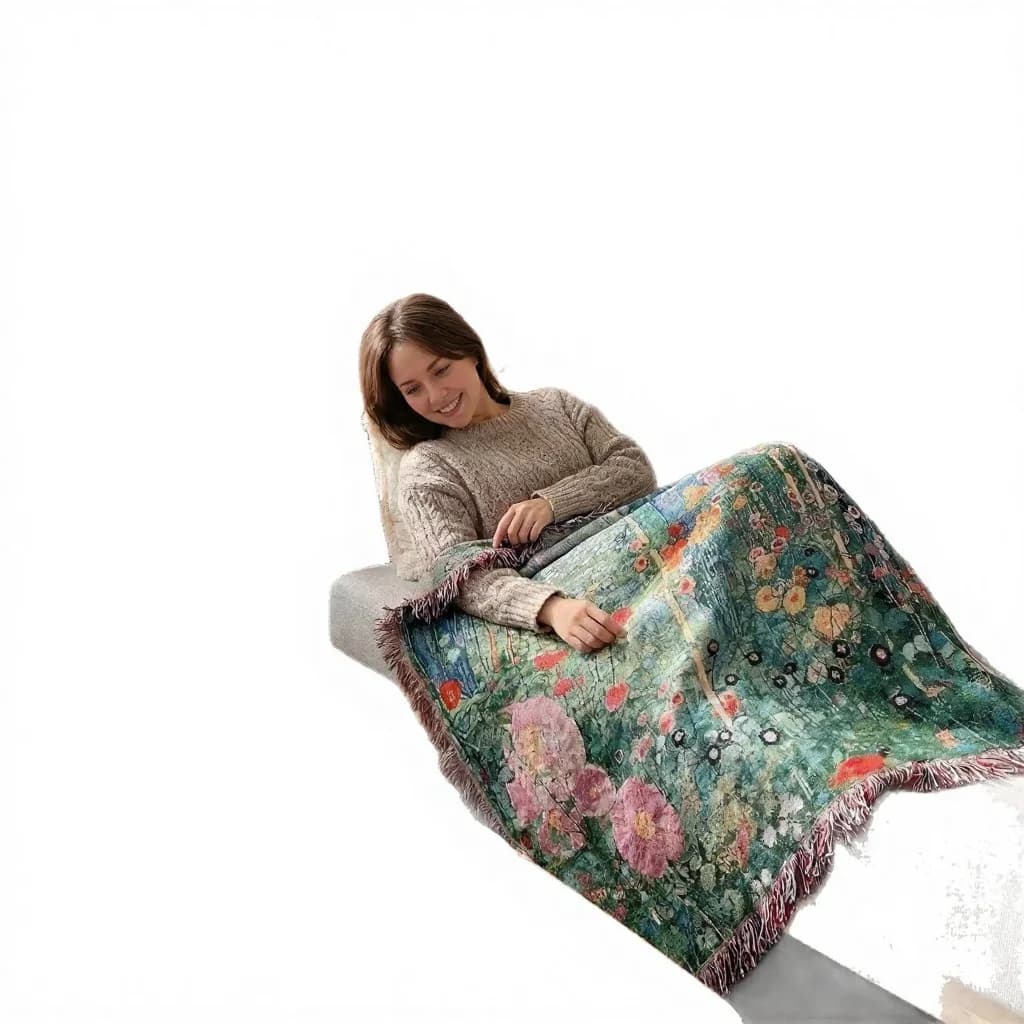 Thảm treo Klimt Secret Garden - Chăn sofa trang trí tường