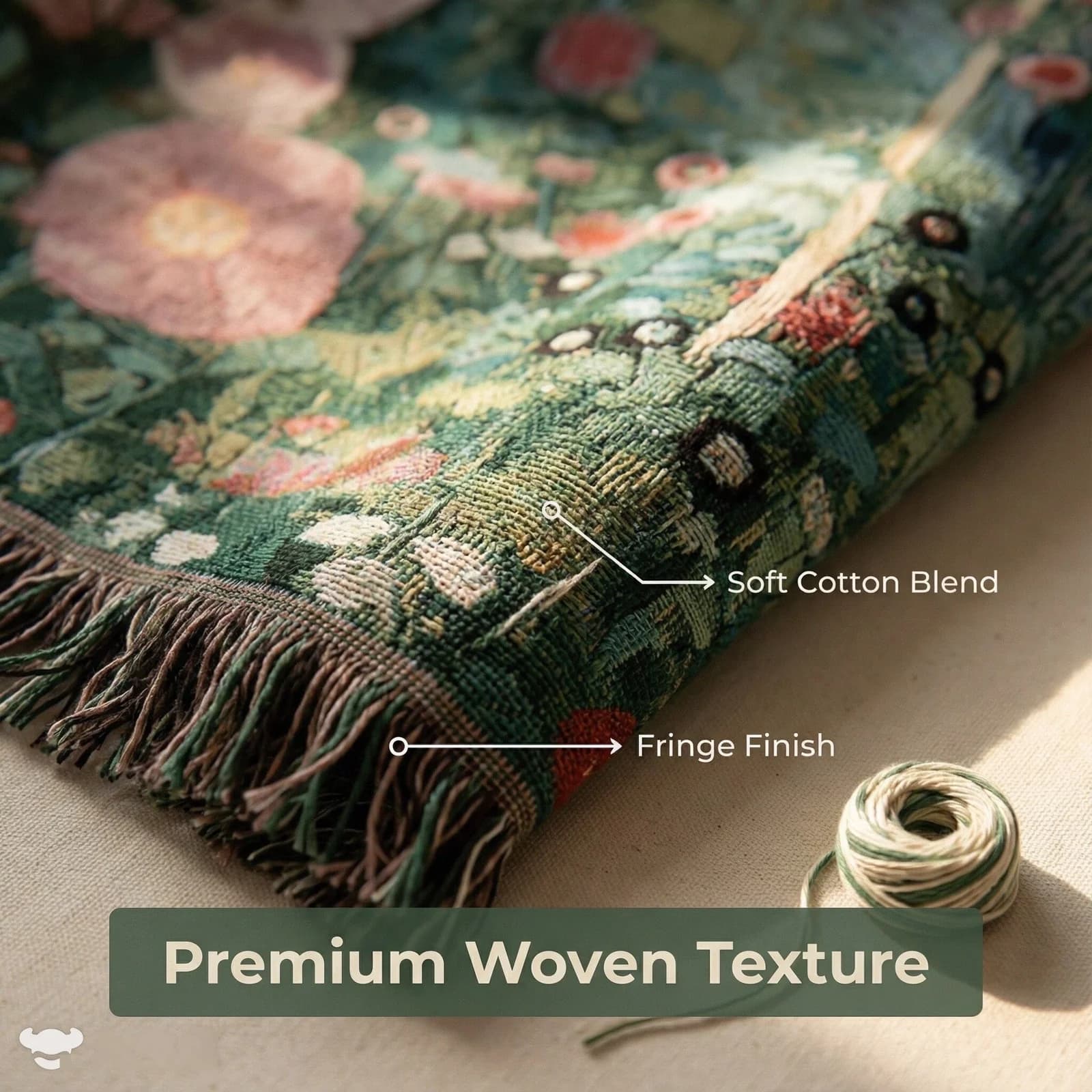 Thảm treo Klimt Secret Garden - Chăn sofa trang trí tường
