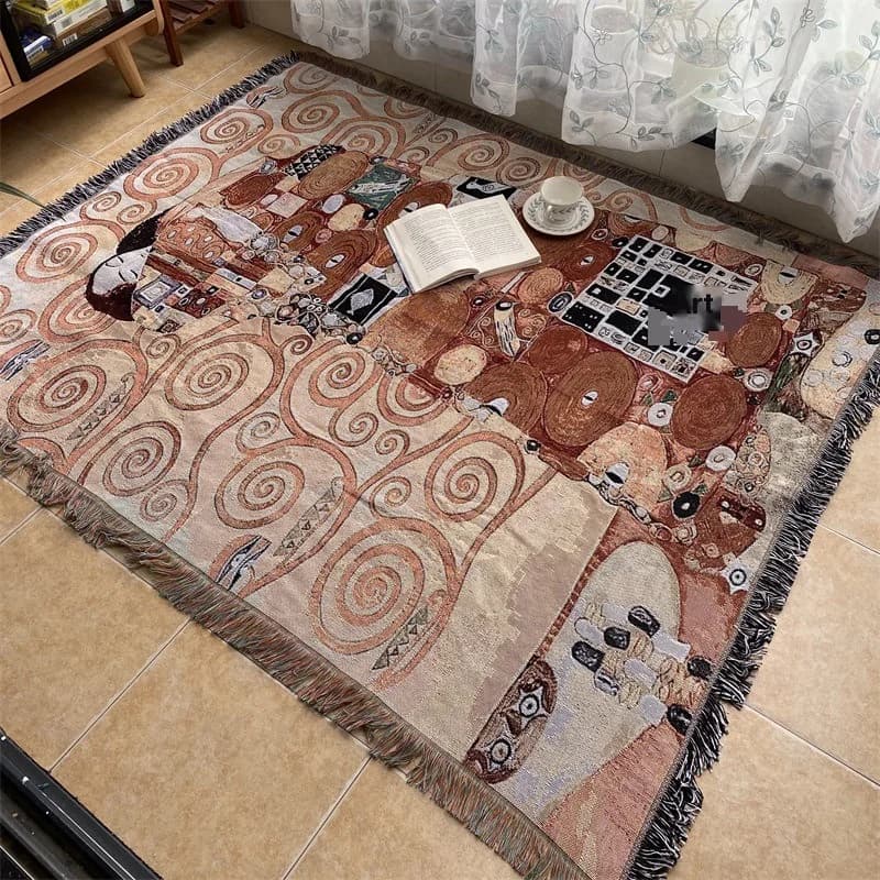 Thảm Treo In Nghệ Thuật Chăn Sofa Trang Trí Tường