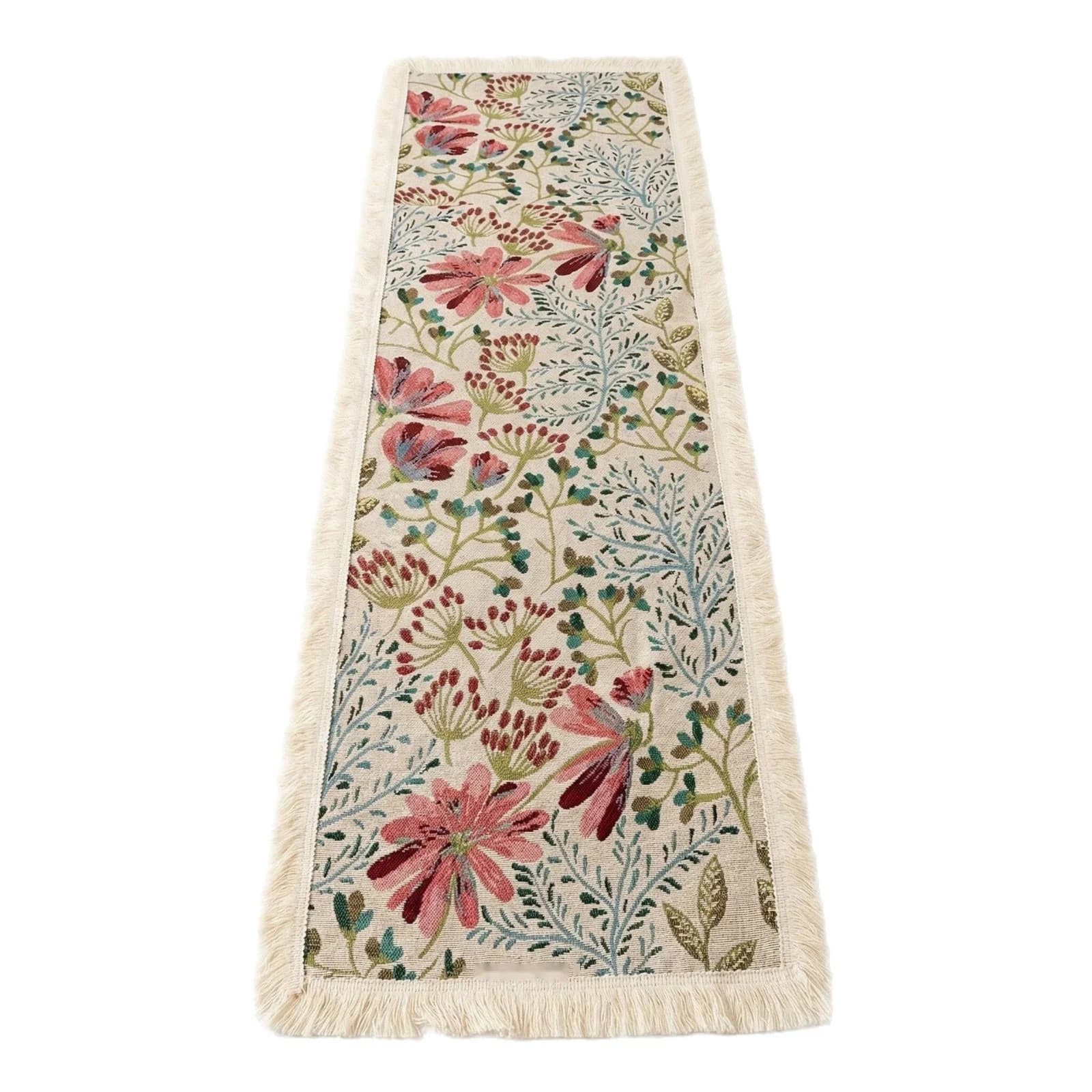 Khăn trải bàn Jacquard vải cotton họa tiết hoa trang trí bàn ăn
